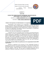 Oceña, Margarito - Activity 1 - CFLM 102 - Character Formation With Leadership, Decision Making, Management and Administration - 3delta