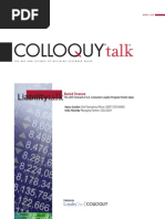 COLLOQUY - The 2011 Forecast of U.S. Consumer Loyalty Program Points Value