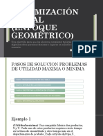 Optimización Lineal (Enfoque Geométrico)