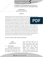 Analisis Framing Pemberitaan Kontroversi Penyelenggaraan