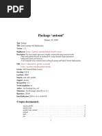 Package Automl': R Topics Documented