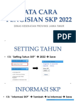 Tata Cara Pengisian SKP 2022