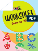 Printable Worksheet - Sticker Dot Vol. 1