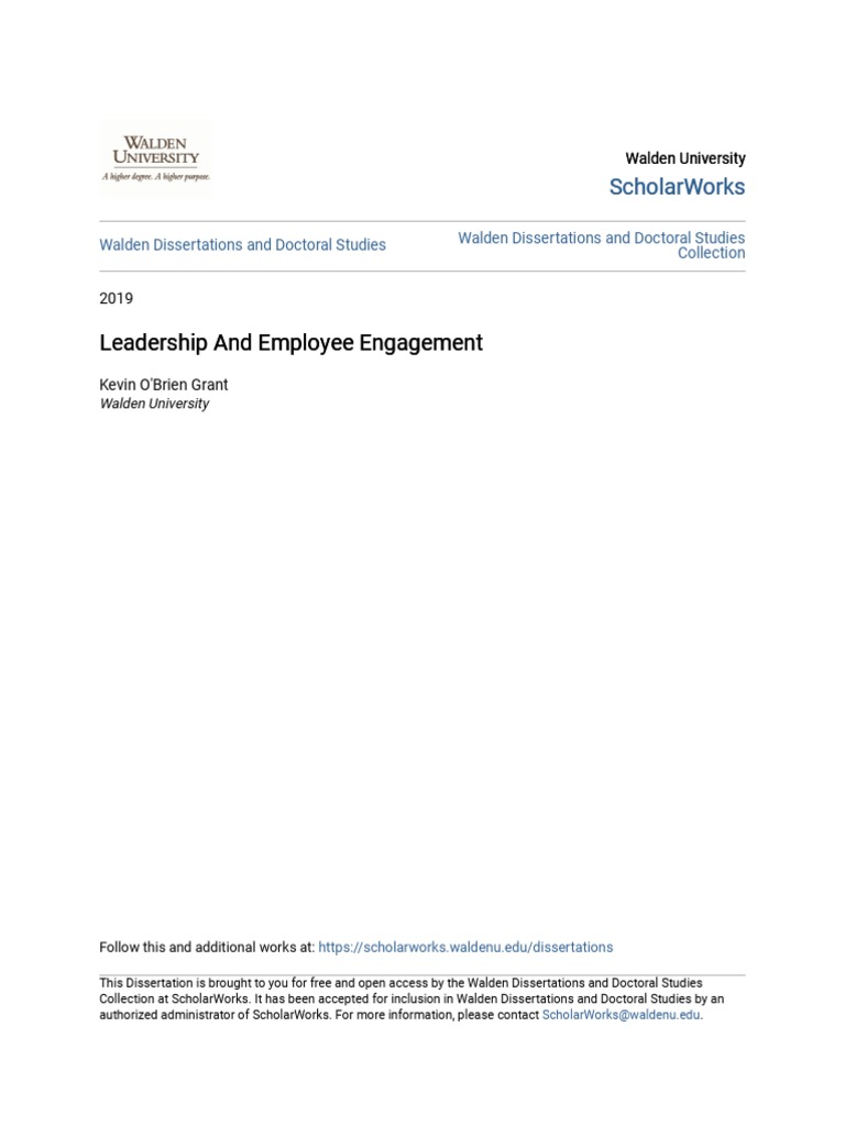 Leadership and Employee Engagement | PDF | Leadership | Cognitive Science