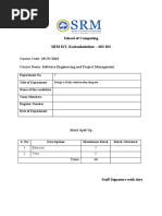 School of Computing SRM IST, Kattankulathur - 603 203