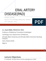 PAD DIAGNOSIS AND MANAGEMENT UPDATE COURSE