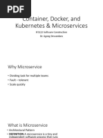 Microservices, Container Docker and Kubernetes