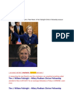 Hillary Clinton, Nina, & The Fulbright Clinton Fellowship Erasure