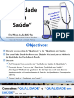 Qualidade na saúde: componentes e processos