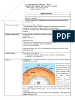 Learning Plan: Grade Viii Quarter 2 Unit Topic Earthquakes and Faults Content Standard
