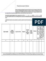 Periodical Increment Certificate