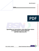 SNI 7974-2013 Spesifikasi Air Pencampur Yang Digunakan Dalam Produksi Beton Semen Hidraulis (ASTM C1602-06, IDT)