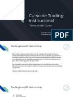 Curso de Trading Institucional - Temario Curso