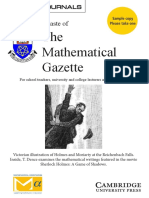 The Mathematical Gazette Sample PDF