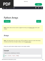 Python Arrays