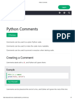 Python Comments: Creating A Comment