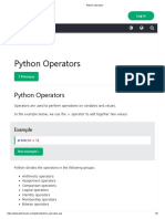 Python Operators