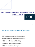 Breakdown of Solid Dielectrics in Practice