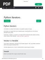 Python Iterators