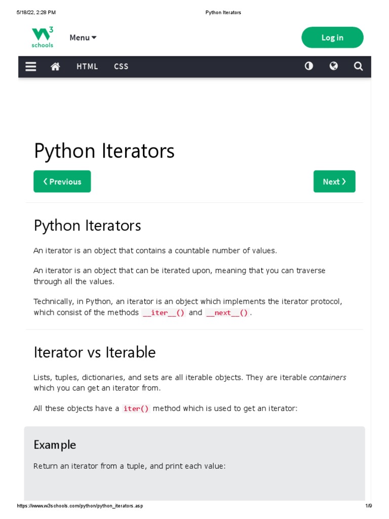 Python Iterators | PDF | Information Technology Management | Software ...