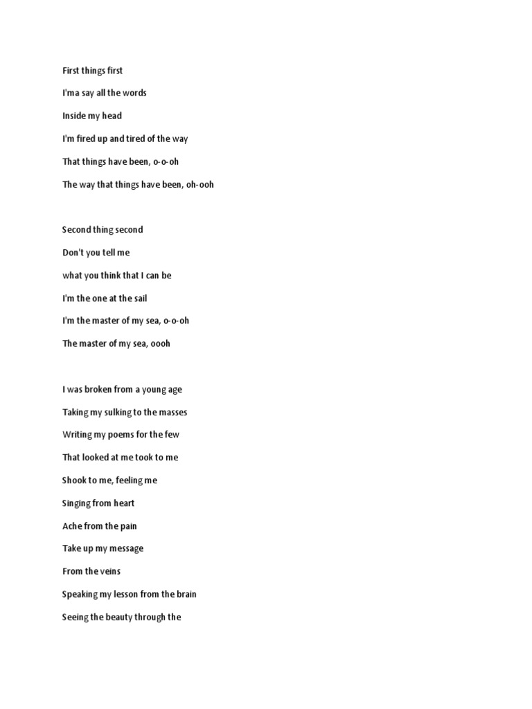 Believer Song Lyrics Download PDF