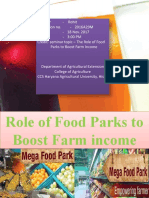 The Role of Food Parks To Boost Farm Income