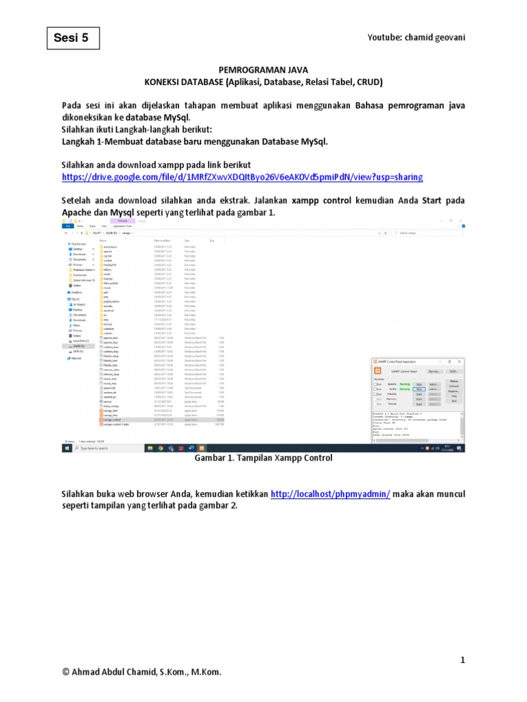 Pemrograman Java-Koneksi Database (Aplikasi, Database, Relasi Tabel ...