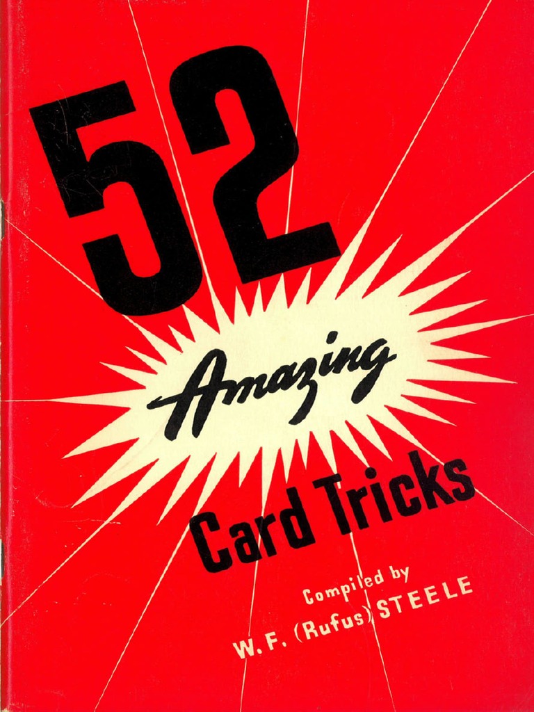 52 Amazing Card Tricks Professional Tricks That Anyone Can Do | PDF ...