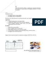 Magnetic particle testing (MPT) NDT