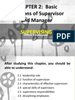 CHAPTER 2: Basic Functions of Supervisor and Manager: Supervising