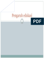 Pengaruh Edukasi Asal