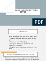 Autonomic Nervous System Drugs