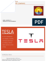 Project About Tesla (Multinational Car Company)