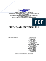 Ciudadanía en Venezuela: Derechos, deberes y construcción del nuevo ciudadano