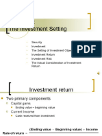 Chapter 1: Investment Setting and Return Fundamentals