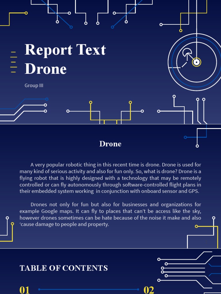 Overview of Drone Technology | PDF | Unmanned Aerial Vehicle | Robotics