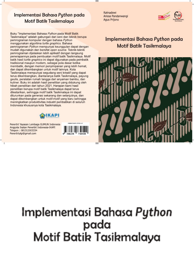 Implementasi Bahasa Python Pada Motif Batik Tasikmalaya | PDF