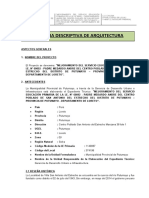 001 Medardo Exp. - Memoria Descriptiva ARQUITECTURA FALTA