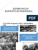 Perkembangan Konstitusi Indonesia