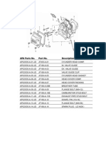 APA Parts List for JD3535 Engine