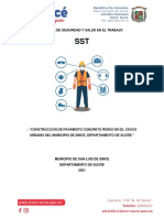 Informe de Seguridad y Salud en El Trabajo