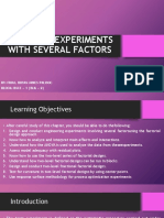 Design of Experiments With Several Factors