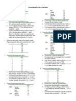 Forecasting Practice Problems (1)