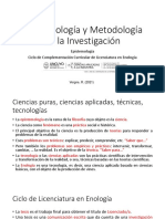 Epistemología y Metodología de la Investigación