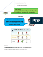 Guía de Apoyo Gramática 3 Básico Villa Alegre