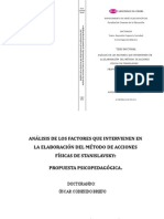 Análisis de Los Factores Que Intervienen en La Elaboración Del Método de Acciones Físicas de Stanislavsky