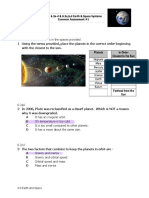 SOL 6.2a-D & 6.3a, B, D Earth & Space Systems Common Assessment #1