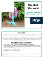 Crochet Mermaid: The Pattern Is Paid and For Personal Use Only!