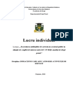 Exercitarea Atribuțiilor de Serviciu În Sectorul Public În Situație de Conflict de Interese (Art.3261 CP RM)