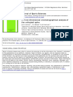 Journal of Sports Sciences: Dimensional Cinematographical Analysis of